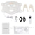 LED Silicone Mask Facial Neck Red Blue Light Household Skin Rejuvenation Mask